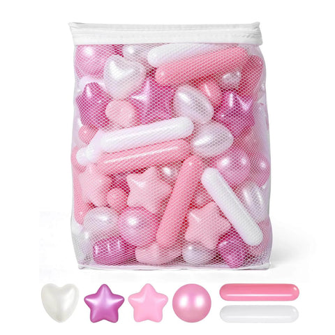 Bag of Ball Pit Balls for Toddlers, Pack of 200 BPA Free Phthalate Free Crush Proof Plastic Pit Balls for Ball Pits, Pearl Colors Play Toys