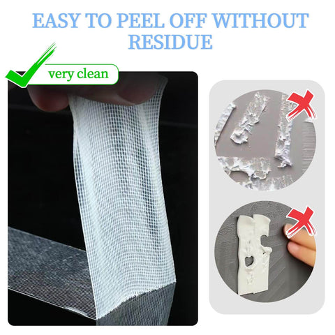 Demonstrating Heavy Duty Double Sided Tape 2 Inch By 65 Foot With Fiberglass Mesh Ultra Sticky High Tack Mounting Tape