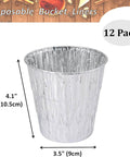 Disposable aluminum liner, 4.1 inch height, 3.5 inch width, for Pellet Grill Grease Bucket with 12pcs Drip Liners Fit for Camp Chef/Traeger/Pit Boss/Z Grills Wood Pellet Grill