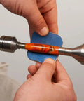 Applying Pen Sanding Kit with Soft Touch Pads 1500 to 12000 grit on colorful pen blank for smooth finishing