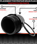 Durable Pentair Drain Plug Replacement Fits FNS Plus Clean And Clear Plus Quad DE Filters Includes O Ring For Leak Free Seal