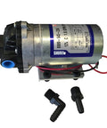 PENTAIR SHURFLO 8009-543-236 Auto-Demand 12V Spraying Diaphragm Pump, 1.8GPM, Viton Valves, Santoprene Diaphragm, 60PSI, 3/8" NPT-F Port, Single-Pack