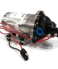 Pentair Shurflo 8000-543-936 12V DC standard water pump with pre-wired harness, delivering 1.8 GPM at 60 PSI through 3/8 in NPT ports.