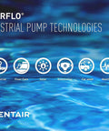 Pentair Shurflo industrial pump technologies promotional image with icons for different applications including industrial and healthcare.