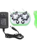 Peristaltic Pump,Pump 100-240V G728-2 Peristaltic Pump Automatic Mini Self-Priming Pump Double Pump Heads, charger, tubing