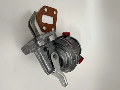 Genuine Perkins ULPK0002 Lift Pump for 1006 Series Engines with gasket, shown in side view, for repairs and light industrial setups.