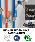 Pex Fittings Three Quarter Inch Male NPT To Three Quarter Inch Pex Male Adapter Heavy Duty Brass Crimp Fittings for Pex Pipes NSF UPC
