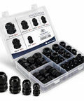 41 Piece PG Cable Gland Kit For Waterproof Junction Boxes And Cord Grip Strain Relief Includes PG7 PG9 PG11 PG13.5 PG16 PG19 IP68 Rated