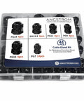 41 Piece PG Cable Gland Kit For Waterproof Junction Boxes And Cord Grip Strain Relief Includes PG7 PG9 PG11 PG13.5 PG16 PG19 IP68 Rated Sealing Kit For Cables And Wires In Outdoor Industrial Rugged Environments