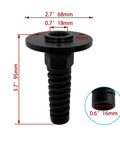 2 Pack PG16 Cable Gland With Anodized Aluminum Base Waterproof IP68 Nylon Joint And Adjustable Locknut For 8 To 14 Mm Wire Diameter