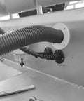 2 Pack PG16 Cable Gland With Anodized Aluminum Base Waterproof IP68 Nylon Joint And Adjustable Locknut installed on a boat