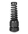 PG21 Cable Gland Waterproof Nylon Joint With Strain Relief For 13 To 18mm Wire IP68 Rated shown from the front view
