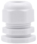 PG21 Cable Gland Kit white plastic nylon waterproof fitting for 13mm to 18mm cables with PA66 body and sealing nut