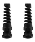 Two Pack PG7 Cable Gland Waterproof IP68 Nylon Joint With Adjustable Locknut And Flex Spiral Strain Relief for 4.5 to 7.8mm Wire