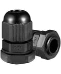 PG7 Waterproof Nylon Cable Gland Joint With Adjustable Locknut For 3mm To 6.5mm Cable Diameters IP68 Seal Dustproof And Acid Resistant
