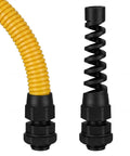 30 Pack PG7 Waterproof Cable Glands For 3mm To 6.5mm Wire Grommets Strain Relief Cord Connectors Black Nylon Joint