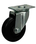 4 inch Caster Wheel - Phenolic - 0-250ºC - Top Plate Mount for smooth motion in automation systems, side view, 1-pack