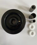 Phenolic Wheel With Flat Tread In 4 Inch 5 Inch Or 6 Inch Diameters And 2 Inch Width For Medium To Heavy Duty Use Wheel and Bearings