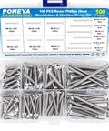 Machine Screws 100 Piece Phillips Pan Head Electricians Kit Size 6 32 And 8 32 Stainless 304 in storage case