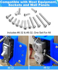 Machine Screws 100 Piece Phillips Pan Head Electricians Kit Size 6 32 And 8 32 Stainless 304 for electrical wall plates installation