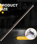 Forty Pack Phos Copper Brazing Rods BCuP-2, 2mm Diameter, 5/64 Inch, 9.85 Inch Length, shown with measuring tool