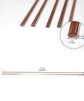 Phosphor Copper Brazing Rod Kit Nitrate Sticks 20 Pieces Pro Grade for HVAC Refrigeration shown with measurements
