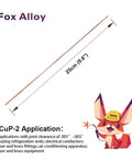 Phosphorus Copper Brazing Rods BCuP2 2mm 20 Pcs illustration and application guide by Fox Alloy