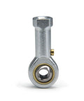 Front view of PHSB4 Rod End Bearing with 1/4 Inch Bore and 1/4-28 Right Hand Female Thread for CNC and hydraulic systems.