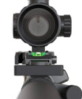 Low Profile Picatinny Bubble Level and Anti Cant Indicator for Long Range Shooting, 0.35 Inch Clearance on rifle scope