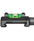 Low Profile Picatinny Bubble Level and Anti Cant Indicator for Long Range Shooting, 0.35 Inch Clearance, Lightweight 6061 Aluminum in black