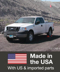 Extra Large Wheel Chock For 46 To 65 Inch Tires Heavy Duty Wheel Chock For Semi Trucks Utility Vehicles And Tractor Trailers 140K Lb Load Capacity Made In USA Polyurethane UC1210 securing white truck