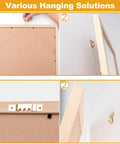 303 Piece Picture Hanging Kit With Heavy Duty Hooks Nails Sawtooth Wire D Rings And Level In A Categorized Organizer for Easy Gallery Displays, showing frame mounting options.