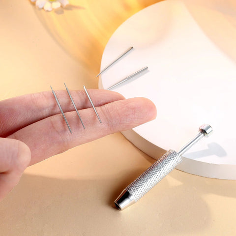 Piercing Taper Grabber Reacher Tool Set For Easy No Fuss Flat Back Earring Insertion 16G And 18G Stainless Steel Pins