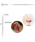 Threadless Piercing Taper Kit Dope Gear 20G 0.8mm 18G 16G Stainless Steel Insertion Pins for lip, nose, and ear piercing