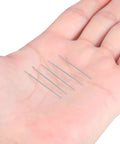 Threadless Piercing Taper Kit Dope Gear 20G 0.8mm 18G 16G Stainless Steel Insertion Pins displayed on a hand, 5pc set