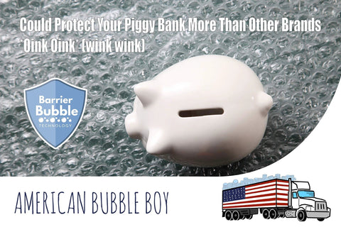 Piggy bank on USA Made 4 Large Rolls Bubble Wrap 700 Feet 3 16 Inch Small Bubbles Perforated Every 12 Inches Packing Wrap