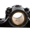 Pillow Block Sleeve Bearing 2-15/16 Inch Cast Iron Housing, Heavy-Duty Industrial Grade Block with Sealed Bearings, front view