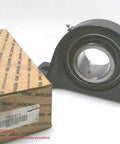Heavy Duty Pillow Block Bearing With 1.9375 Inch Bore 200 Series Cast Iron Body And Lubrication Fitting Two Bolt Base Mount Set Screw