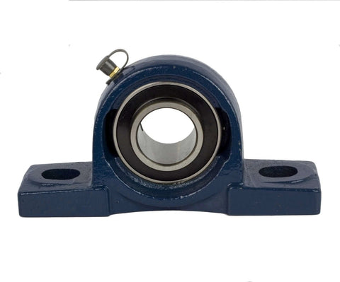 Front view of UCP205-16 Pillow Block Bearing (2 Pack), 1 inch Bore, 2 Bolt Flange Mounted, Solid Cast Iron Base, Self-Alignment