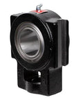 Side view of Link Belt Style Pillow Block Bearing PL3Y239N 2-7-16 Inch Cast Iron Housing for heavy duty industrial use, sealed ball bearing.