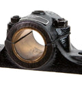 Pillow Block Sleeve Bearing 2-15/16 Inch Cast Iron Housing, Heavy-Duty Industrial Grade Block With Sealed Bearings, front view