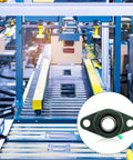 10 Pack UCFL205-16 Pillow Block Bearing 1 Inch Bore with conveyor system in industrial setting