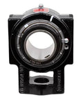 Front view of Link Belt Style Pillow Block Bearing PL3Y239N 2-7-16 Inch Cast Iron Housing Built Tough For Heavy Duty Industrial Use With Sealed Ball Bearing