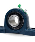 UCP205-16 Pillow Block Bearing, 1 inch Bore, 2 Bolt Flange Mounted, Solid Cast Iron Base, Self-Alignment, front view