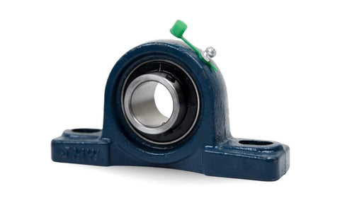 UCP205-16 Pillow Block Bearing, 1 inch Bore, 2 Bolt Flange Mounted, Solid Cast Iron Base, Self-Alignment, front view