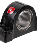 Pillow Block Spherical Roller Bearing With Cast Iron Housing Rexnord Link-Belt PB22439FH 2-7/16 Inch Bore, side view.