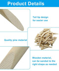 Solid Wood Pocket Hole Plugs Set for Three Eighths Inch Holes, Paint Grade Pine Dowels, 150 Pieces, Sanded Smooth, product details