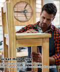 Premium Solid Pine Pocket Hole Plugs Pack Of One Hundred Twenty Pieces Three Eighth Inch Diameter used on wooden chair