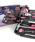 39 Piece General Household Tool Set In A Sturdy Toolbox Case For Everyday Home Repairs, DIY Projects, And Crafts, open view