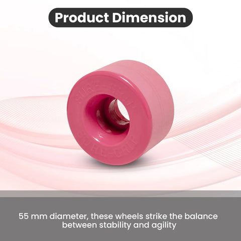 Velvet Indoor Roller Skate Wheels With Vanathane Material For A Real Smooth Indoor Ride 55mm By 31mm Set Of 8 Pink designed for precision bearings and beginners alike made in USA Sure Grip